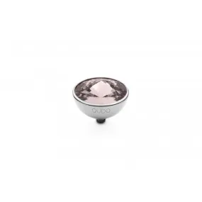 Silver 13mm Bottone Ring Top Light Amethyst