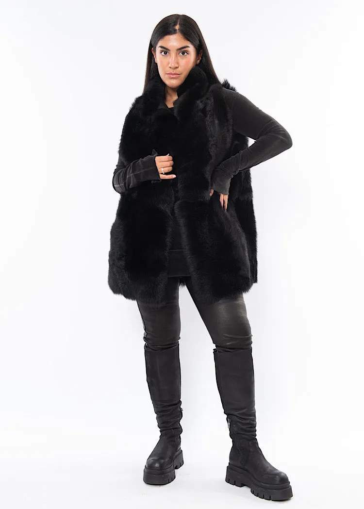 SORT AARHUS FUR VEST