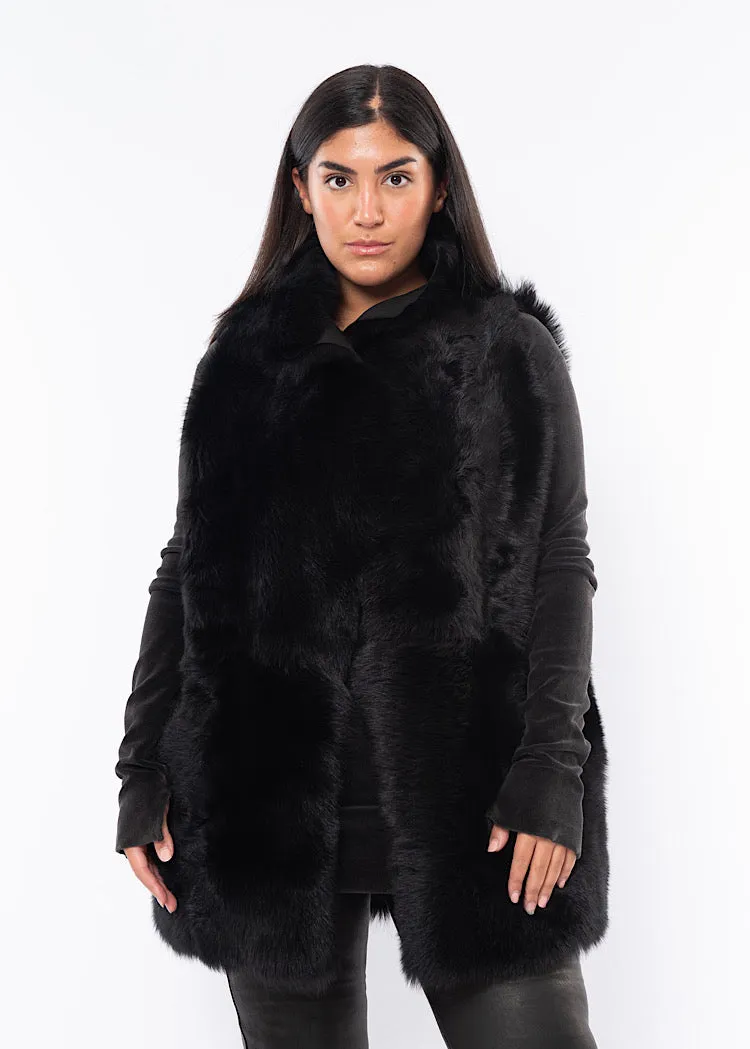 SORT AARHUS FUR VEST