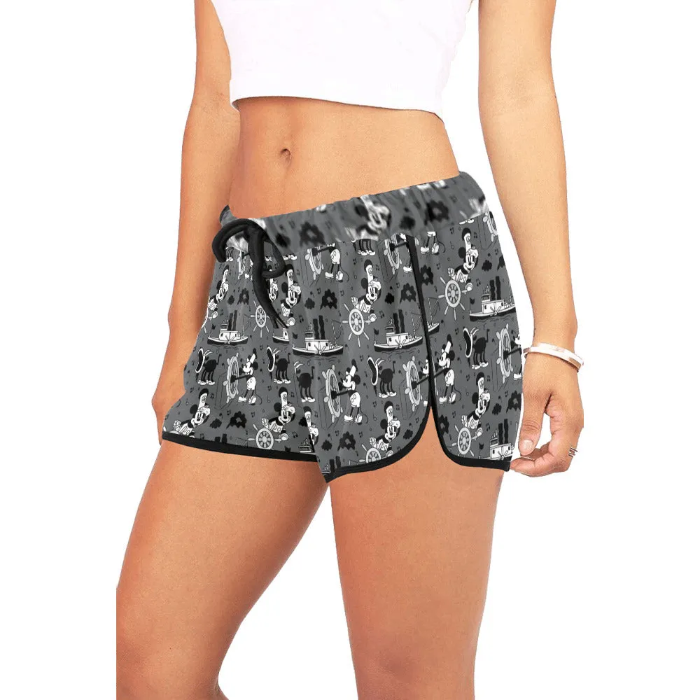 Steamboat Mickey Women's Relaxed Shorts