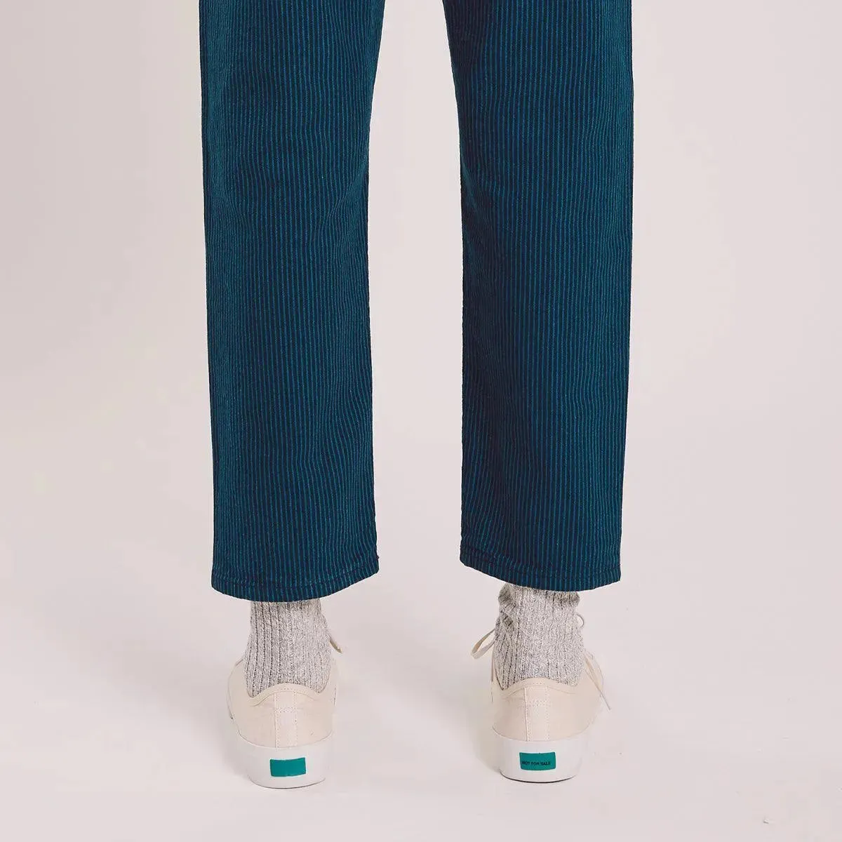 Tearaway Jean Cotton Linen - Blue / Navy Stripe