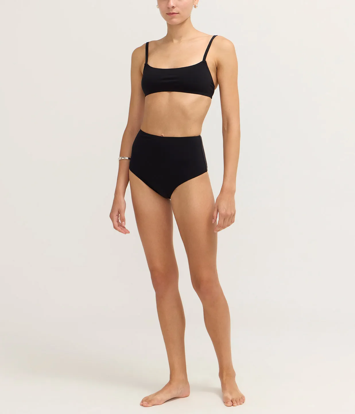 Undici High Waisted Bikini in Black