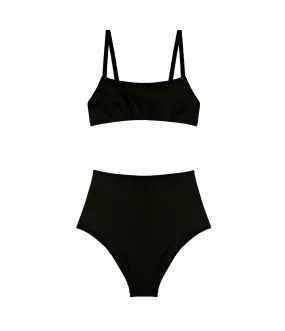 Undici High Waisted Bikini in Black