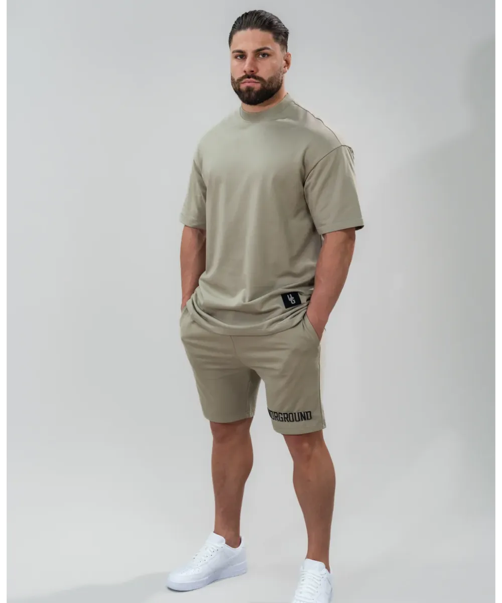 UNDRGROUND Relaxed Fit Shorts (Combat Khaki)