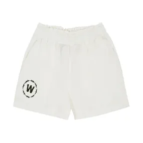 WHITE - SHORTS "HAND PAINTED"